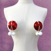 Christmas Small Sequins Sexy Female Nipple Stickers
